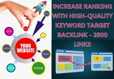 increase your web with keywords target high quality backlinks