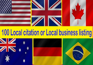 100 Local Citations or Local Business Listing Manually for Your Business