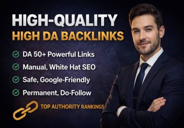 I will create 101 high quality high DA dofollow backlinks for off page seo