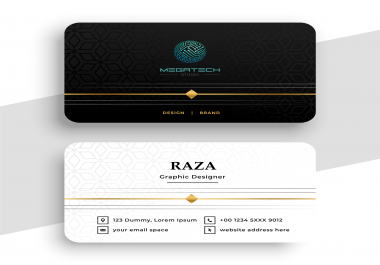 Create design minimal and elegant business cards in 12 hours