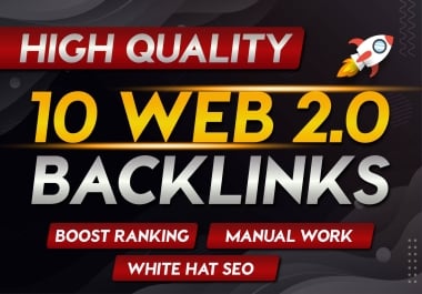 Manual Web 2.0 Backlinks For SEO