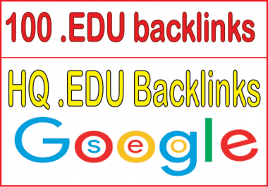 I will rank your website with 100 high quality. edu and. gov backlinks