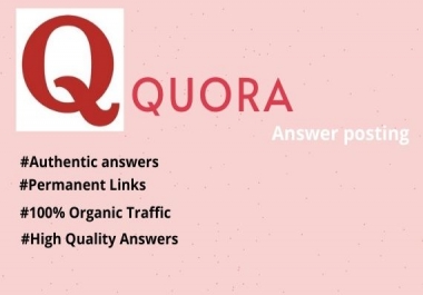 Promote Your Website with 10 High Quality answers with targeted traffic