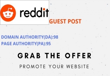 Promote Your Website with 10 High Quality Reddit Guest Post