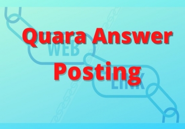 Grab your 10 High-Quality Quora Answers with niche relevant keyword for your websites.