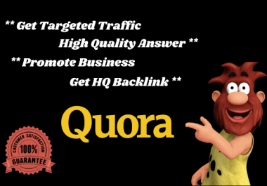 I'll service you high quality Quora answer with backlink