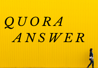 Promote your website 10 Quora Answer with unique Article