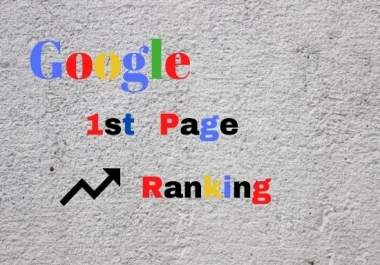 Google 1st Page Ranking Guranteed on your website monthly SEO Service