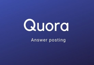 Promote your website 5 high Quora Answer with your Keyword & url