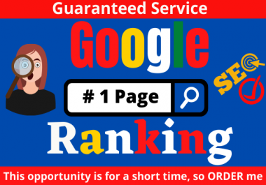 I will do full SEO service to rank your website on google 1st page one keyword