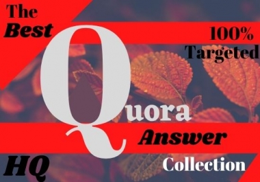 Recommend your website 5 hq Quora answer posting