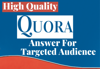 10 HQ Quora answer posting with your keyword & url