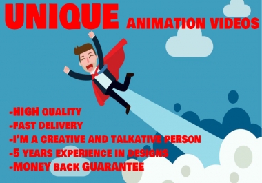 I will make a UNIQUE and PROFESSIONAL animation video