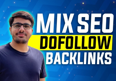 Provide 100 Mix SEO Backlinks with DA50+ Dofollow White Hat Techniques