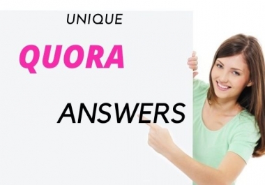 Augment your website 10 HQ unique Quora answers with your keyword & URL