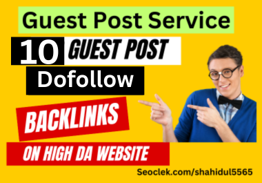 10 site Guest post write 800+ words and Quickly publish on DA 90+ Website