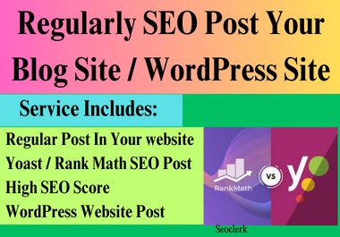WordPress Website SEO Post Regularly