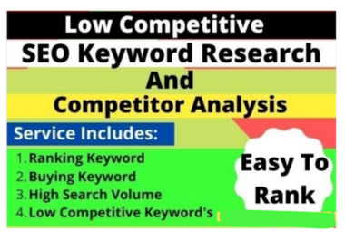 SEO keyword research any niche or website