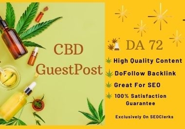 I will write and publish permanent guest post on cbd website