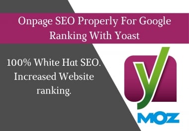 Onpage SEO Properly For Google Ranking With Yoast Seo