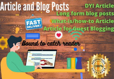I will write evergreen article and blog posts that engage