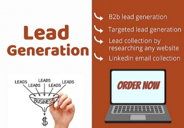 I will do b2b lead generation by doing web research