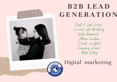 I will send targeted b2b lead generation and email list