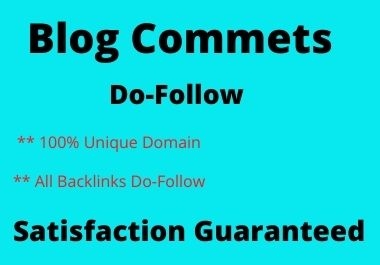 provide 80 dofollow blog comments high authority backlinks high da pa websites