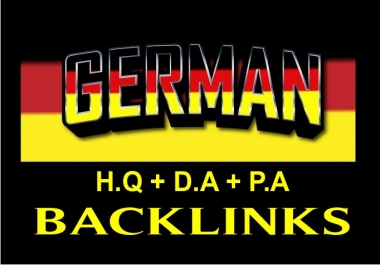 I will build high quality German dofollow SEO backlinks link building google top ranking