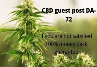 I will do write and publish permanent guest post on CBD website