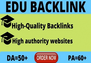 I will do 5 HQ Edu Profile Backlinks on high DA websites.