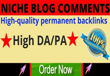 Manually do 50 Niche Relevant Blog Comments Backlinks
