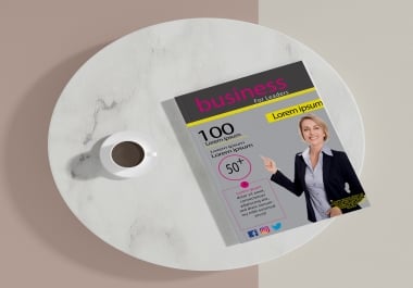 I will design good looking magazine cover