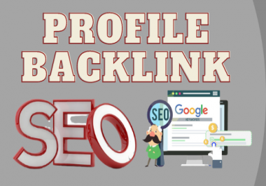 I will create 50 manual profile backlink