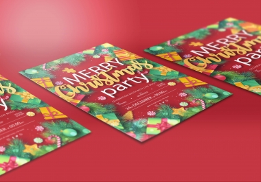 I will do party flyer and it will be on time