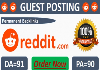 I will provide manually guest post on Reddit