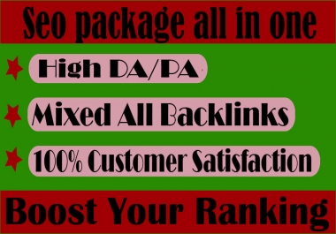 All in One Latest SEO Backlinks Package