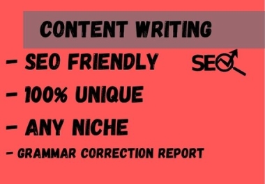 SEO friendly 1000 words content for your blog