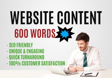 I will write SEO articles or website content up to 600 words