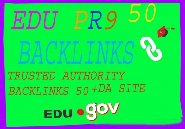 I will do 50+ 10 High DA premium quality Edu back links From High Authority Domain Site PR9