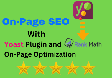 I will do optimization on page seo with yoast and rank math seo plugin