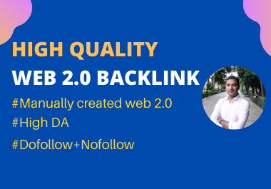 I will create manually 50 high authority web 2.0 backlinks