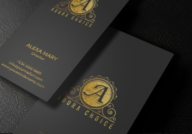 I will do professional luxury,  modern business card design