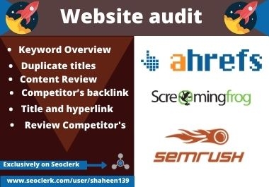 Analysis your website and provide Expert SEO Audit report