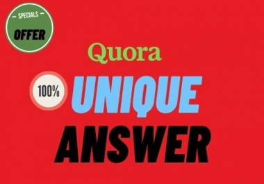 Promote your website with 10 hq Quora answer with backlink