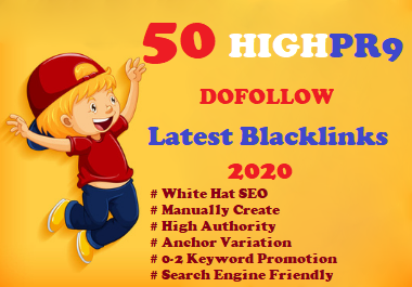 I Will Build Manually 50 High DA 80+ Dofollow Profile Backlinks Creation-2020