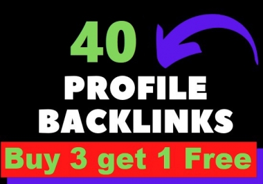 I Will Create 40 Profile Backlinks On High Authority Branded Sites 2021