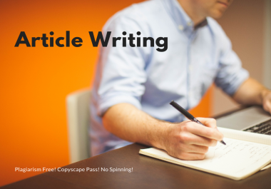 1000 Words Article,  Content or Blog Writing on Any Topic