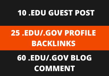 I will create high quality 95 dofollow. GOV/. EDU BACKLINKS-Boost Your Website Google Ranking