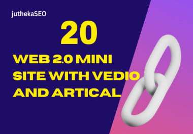 20 web 2.0 Backlinks DA 50-99 Niche Related Content SEO Optimized Titles